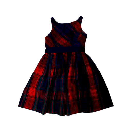 A Red Sleeveless Dresses from Polo Ralph Lauren in size 6T for girl. (Front View)