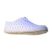 A White Sneakers from Crocs in size 4T for neutral. (Front View)