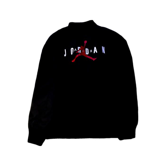 A Black Lightweight Jackets from Air Jordan in size 12Y for boy. (Back View)