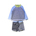 A Black Rash Guards from Seed in size 12-18M for boy. (Front View)