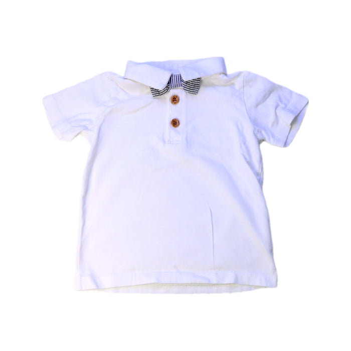 A White Short Sleeve Polos from David Jones in size 12-18M for boy. (Front View)
