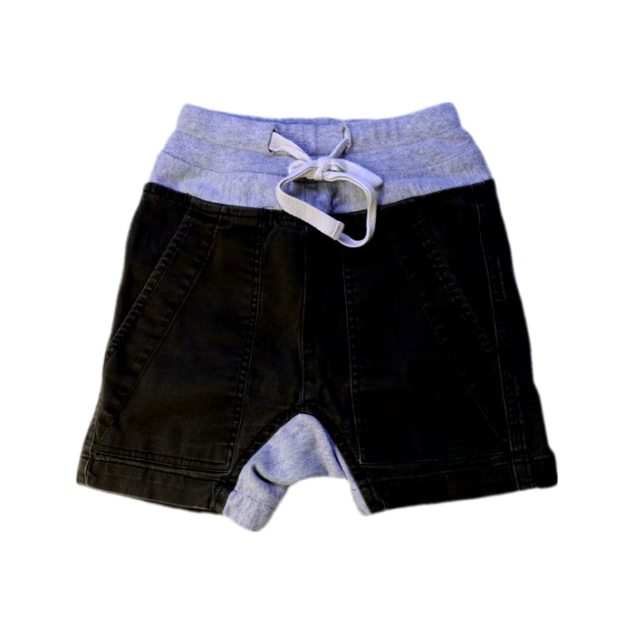 A Black Shorts from Bassike in size 2T for boy. (Front View)
