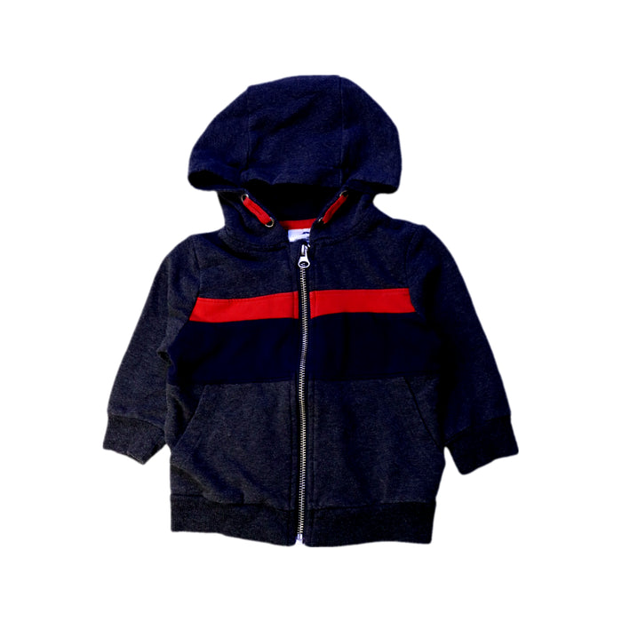 A Navy Zippered Sweatshirts from Tommy Bahama in size 12-18M for boy. (Front View)