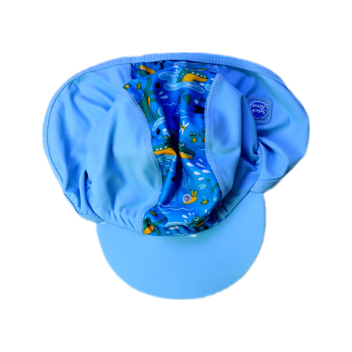 A Blue Sun Hats from Splash About in size 12-18M for neutral. (Front View)