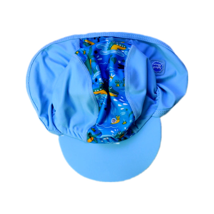 A Blue Sun Hats from Splash About in size 12-18M for neutral. (Front View)