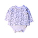 A White Long Sleeve Bodysuits from Seed in size 0-3M for neutral. (Front View)