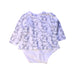 A White Long Sleeve Bodysuits from Seed in size 0-3M for neutral. (Back View)