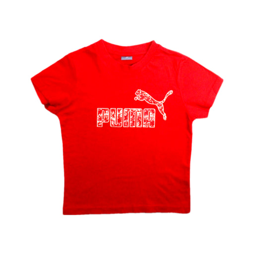 A Red Short Sleeve T Shirts from Puma in size 5T for neutral. (Front View)