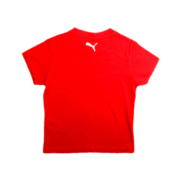 A Red Short Sleeve T Shirts from Puma in size 5T for neutral. (Back View)