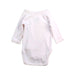 A White Long Sleeve Bodysuits from Petit Bateau in size Newborn for girl. (Back View)