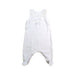 A White Long Overalls from Petit Bateau in size Newborn for neutral. (Front View)