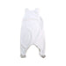 A White Long Overalls from Petit Bateau in size Newborn for neutral. (Back View)