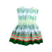 A Green Sleeveless Dresses from Monsoon in size 7Y for girl. (Back View)