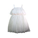 A White Sleeveless Dresses from Monsoon in size 6T for girl. (Front View)