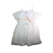 A White Sleeveless Dresses from Monsoon in size 6T for girl. (Back View)