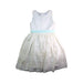 A White Sleeveless Dresses from Monsoon in size 9Y for girl. (Front View)