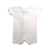A Ivory Short Sleeve Rompers from Minihaha in size 3-6M for girl. (Back View)