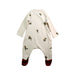 A White Long Sleeve Rompers from Organic Zoo in size 0-3M for neutral. (Back View)
