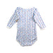 A Blue Long Sleeve Bodysuits from Petit Bateau in size 3-6M for boy. (Back View)