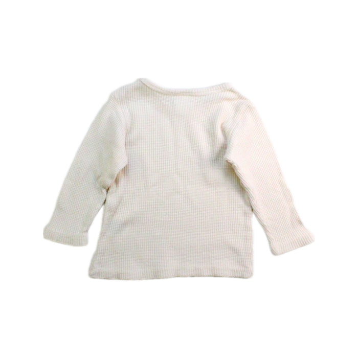 A Ivory Long Sleeve Tops from Seed in size 3-6M for neutral. (Back View)