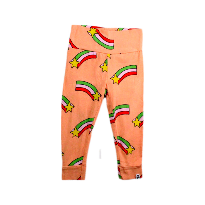 A Peach Leggings from CARLIJNQ in size 3-6M for girl. (Front View)