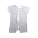 A White Short Sleeve Rompers from Mori in size 3-6M for neutral. (Front View)