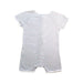 A White Short Sleeve Rompers from Mori in size 3-6M for neutral. (Back View)