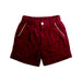 A Burgundy Shorts from Excuse My French in size 8Y for girl. (Front View)