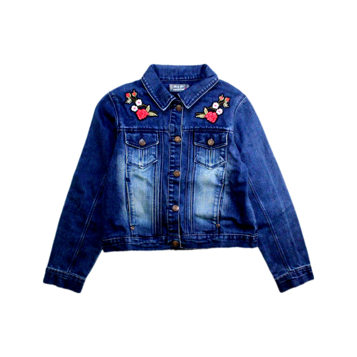 A Blue Lightweight Jackets from Orchestra in size 10Y for girl. (Front View)