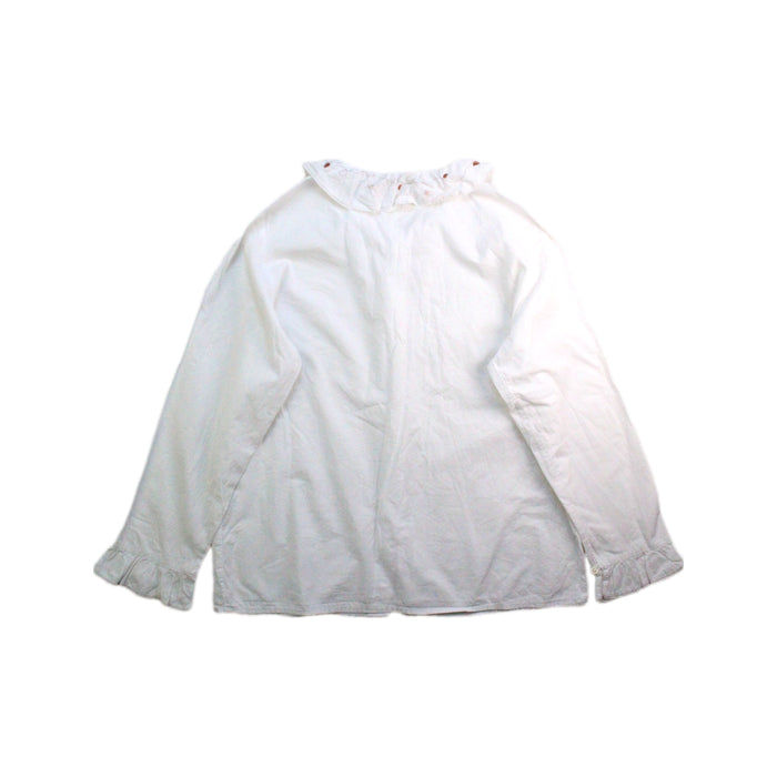 A White Long Sleeve Shirts from Bonpoint in size 10Y for girl. (Back View)