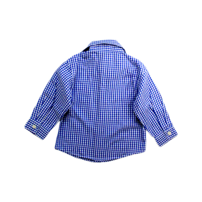 A Blue Long Sleeve Shirts from Nautica in size 6-12M for boy. (Back View)