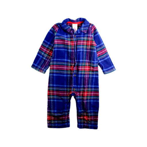 A Blue Long Sleeve Rompers from Boden in size 6-12M for boy. (Front View)