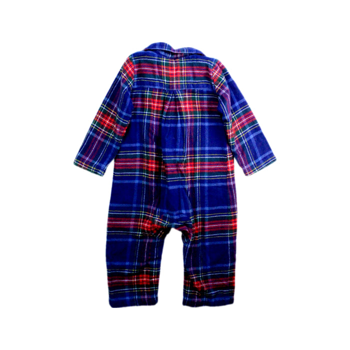 A Blue Long Sleeve Rompers from Boden in size 6-12M for boy. (Back View)