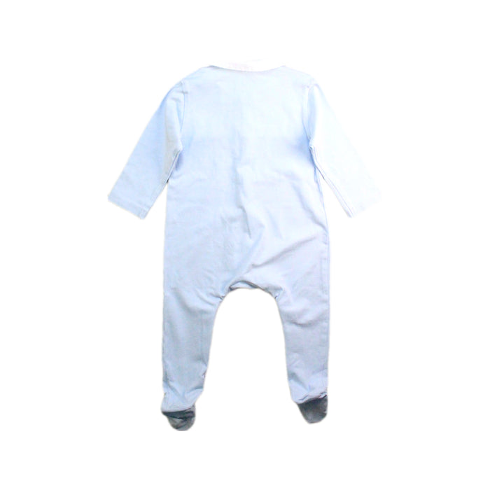 A Blue Onesies from Laranjinha in size 6-12M for boy. (Back View)