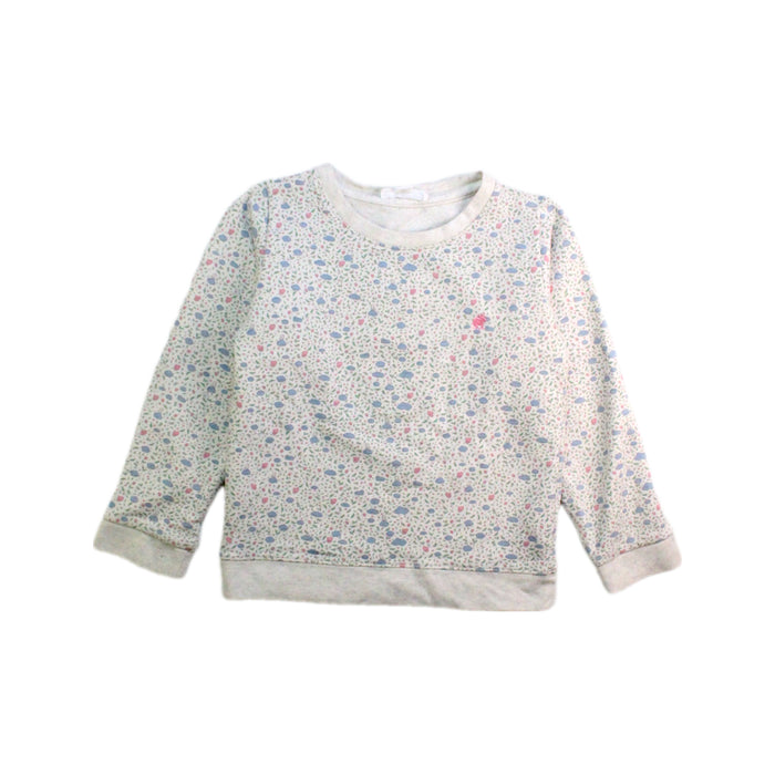 A Multicolour Crewneck Sweatshirts from babycottons. in size 6T for girl. (Front View)