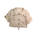 A Beige Lightweight Jackets from Gingersnaps in size 6T for girl. (Front View)