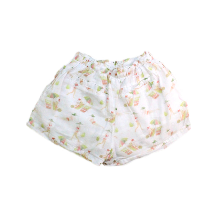 A White Shorts from Excuse My French in size 6T for girl. (Back View)