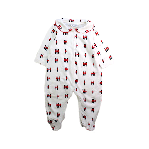 A White Onesies from Rachel Riley in size 3-6M for neutral. (Front View)