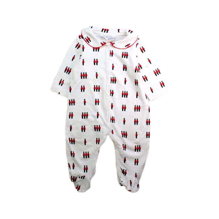 A White Onesies from Rachel Riley in size 3-6M for neutral. (Front View)