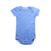 A Blue Short Sleeve Bodysuits from Petit Bateau in size 3-6M for boy. (Front View)
