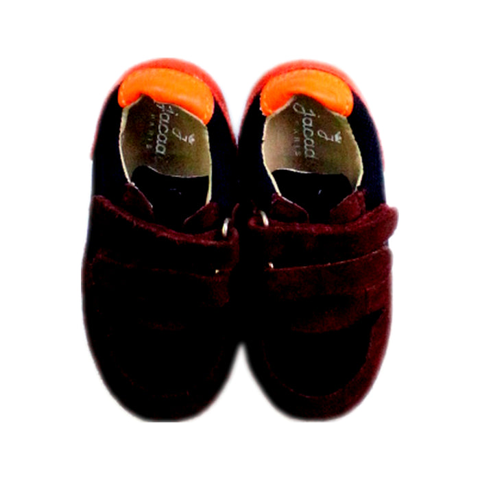A Red Sneakers from Jacadi in size 3T for boy. (Back View)