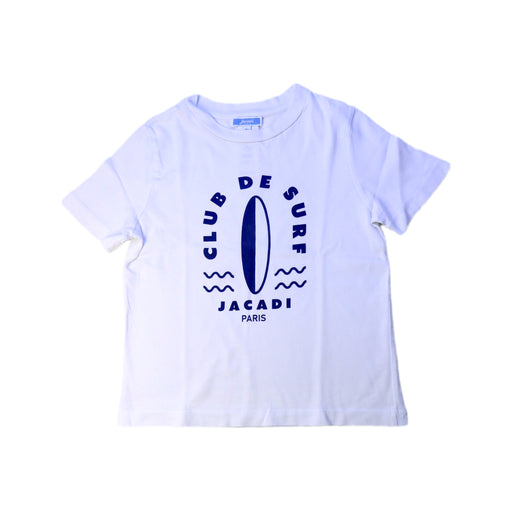 A White Short Sleeve T Shirts from Jacadi in size 4T for boy. (Front View)