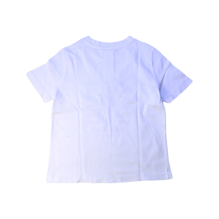 A White Short Sleeve T Shirts from Jacadi in size 4T for boy. (Back View)
