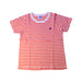 A Red Short Sleeve T Shirts from Petit Bateau in size 4T for girl. (Front View)
