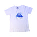A White Short Sleeve T Shirts from Petit Bateau in size 4T for boy. (Front View)