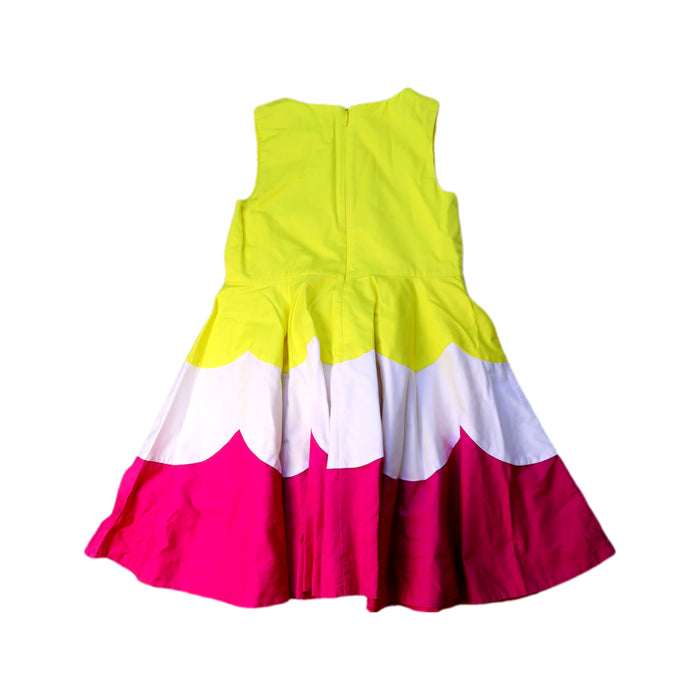 A Multicolour Sleeveless Dresses from Jacadi in size 6T for girl. (Back View)
