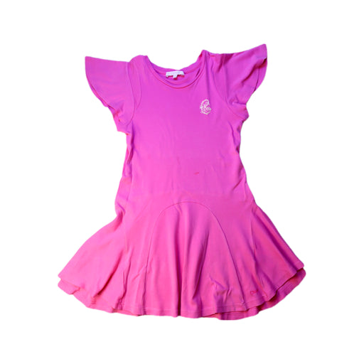 A Pink Short Sleeve Dresses from Chloe in size 6T for girl. (Front View)