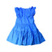 A Blue Sleeveless Dresses from Jacadi in size 6T for girl. (Back View)