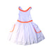 A White Sleeveless Dresses from Jacadi in size 6T for girl. (Front View)