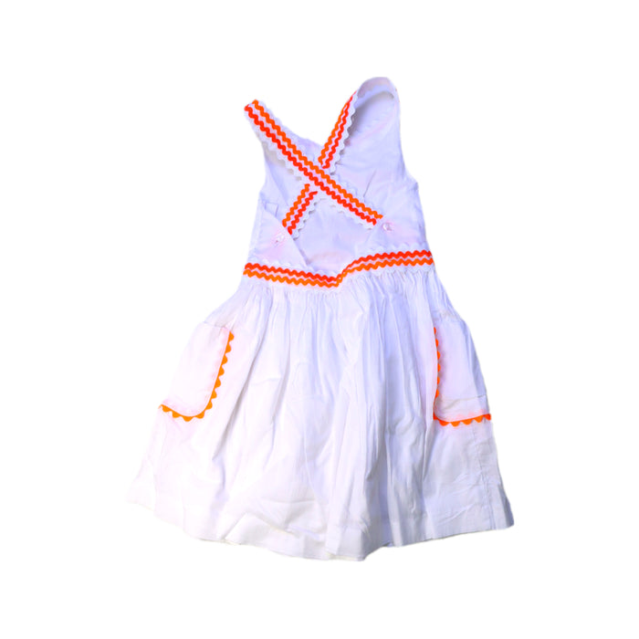 A White Sleeveless Dresses from Jacadi in size 6T for girl. (Back View)
